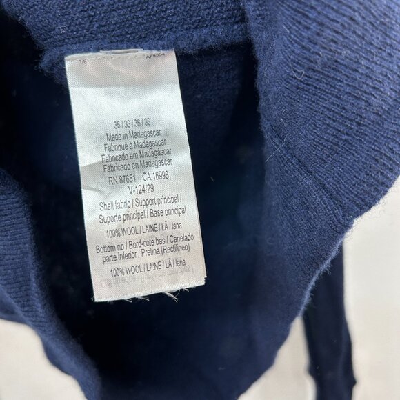 Lacoste mens sweater XS 36 BLUE vneck WOOL PREPPY EVERYDAY CASUAL ACADEMIA GATOR - Picture 5 of 12